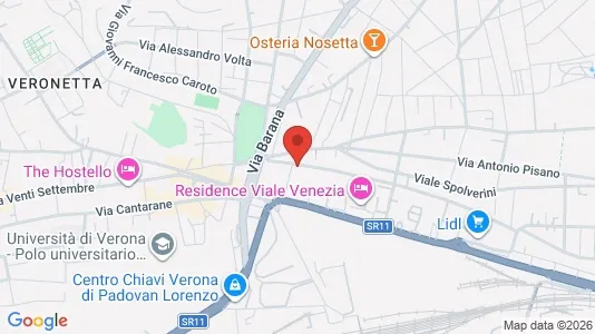 Rooms for rent i Verona - kort over placeringen