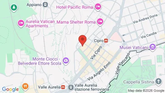 Apartments for rent i Roma Municipio XIV – Monte Mario - kort over placeringen