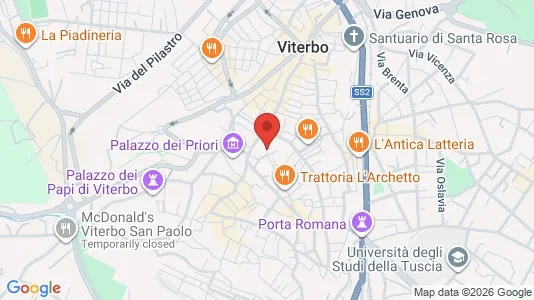 Apartments for rent i Viterbo - kort over placeringen
