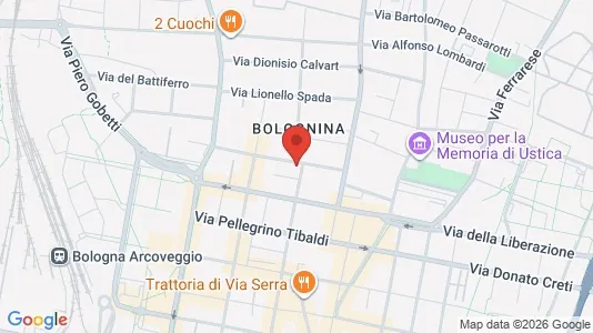 Apartments for rent i Bologna - kort over placeringen