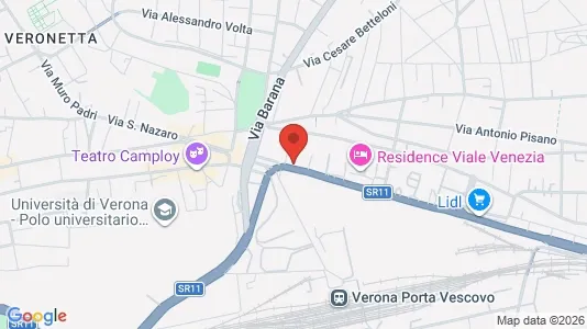 Apartments for rent i Verona - kort over placeringen