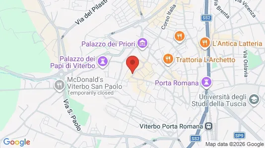 Apartments for rent i Viterbo - kort over placeringen