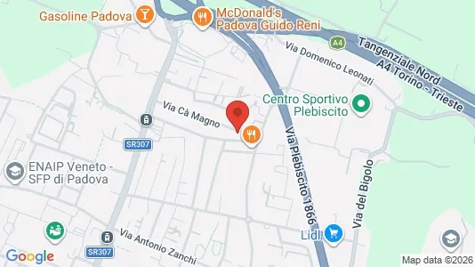Rooms for rent i Padua - kort over placeringen