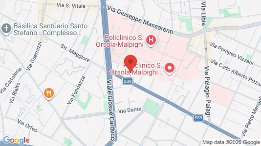 Apartments for rent i Bologna - kort over placeringen