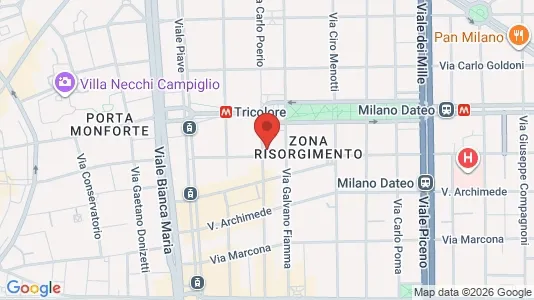 Apartments for rent i Milano Zona 1 - Centro storico - kort over placeringen