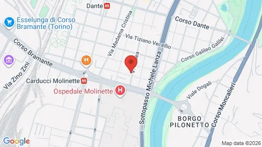 Apartments for rent i Turin - kort over placeringen