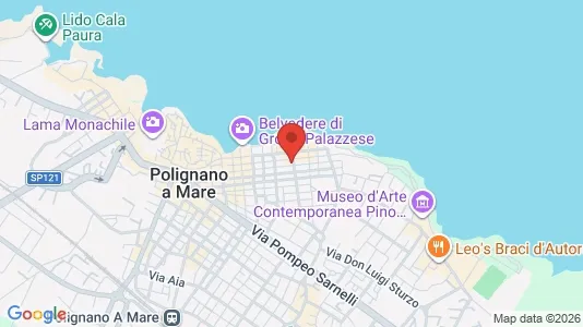 Apartments for rent i Polignano a Mare - kort over placeringen