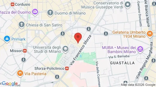 Apartments for rent i Milano Zona 1 - Centro storico - kort over placeringen