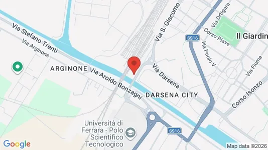 Rooms for rent i Ferrara - kort over placeringen