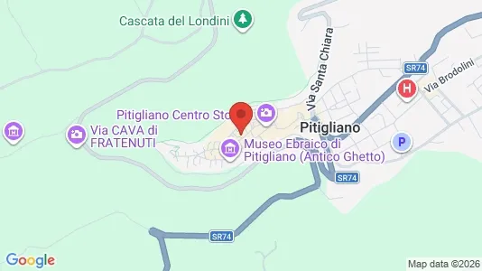 Apartments for rent i Pitigliano - kort over placeringen