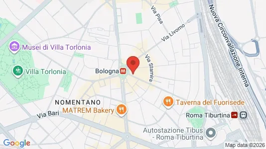 Apartments for rent i Roma Municipio II – Parioli/Nomentano - kort over placeringen