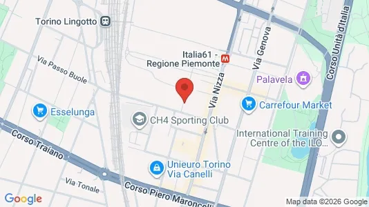 Apartments for rent i Turin - kort over placeringen