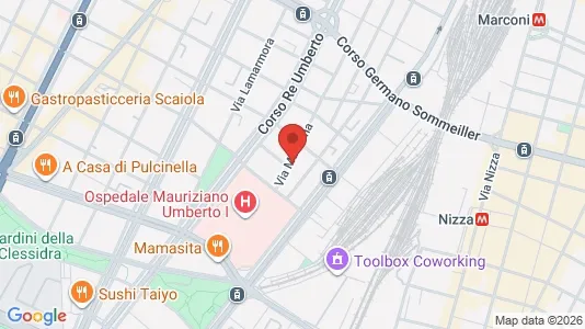 Apartments for rent i Turin - kort over placeringen
