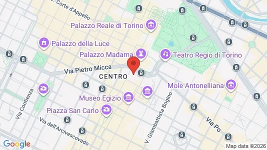 Apartments for rent i Turin - kort over placeringen