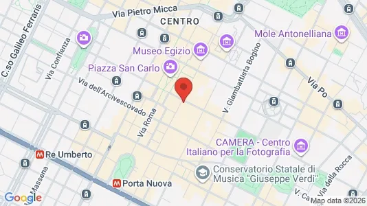 Apartments for rent i Turin - kort over placeringen
