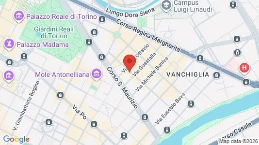 Apartments for rent i Turin - kort over placeringen