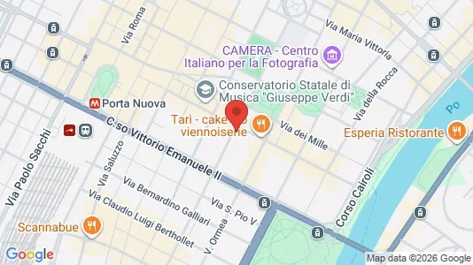 Apartments for rent i Turin - kort over placeringen