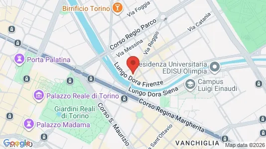Apartments for rent i Turin - kort over placeringen
