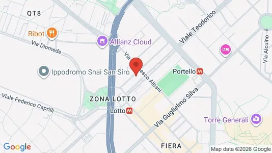 Apartments for rent i Milano Zona 7 - Baggio, De Angeli, San Siro - kort over placeringen
