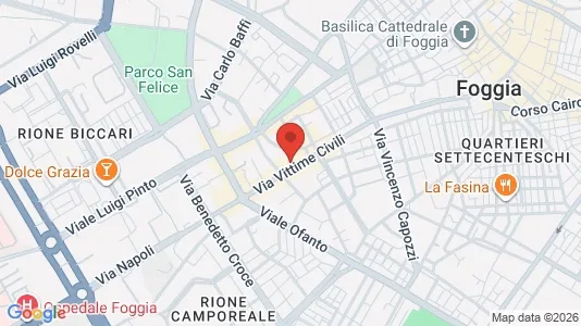 Apartments for rent i Foggia - kort over placeringen