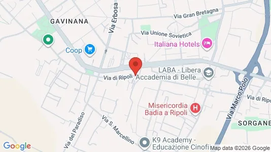 Rooms for rent i Florence - kort over placeringen