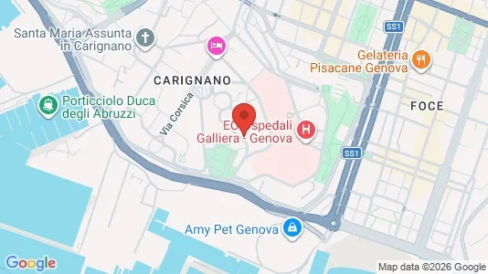 Apartments for rent i Genoa - kort over placeringen