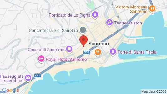 Apartments for rent i Sanremo - kort over placeringen