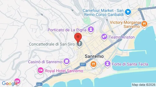 Apartments for rent i Sanremo - kort over placeringen