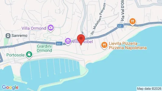 Apartments for rent i Sanremo - kort over placeringen