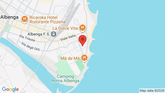 Apartments for rent i Albenga - kort over placeringen