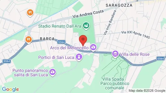 Apartments for rent i Bologna - kort over placeringen