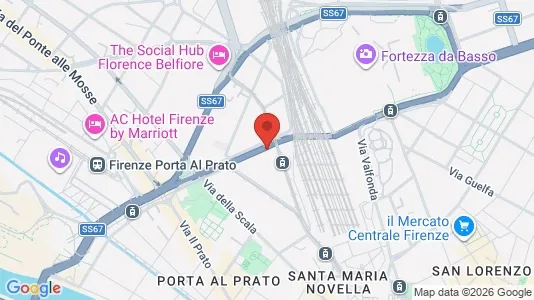Apartments for rent i Florence - kort over placeringen