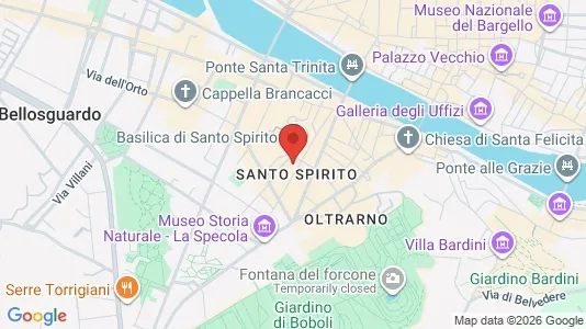 Apartments for rent i Florence - kort over placeringen