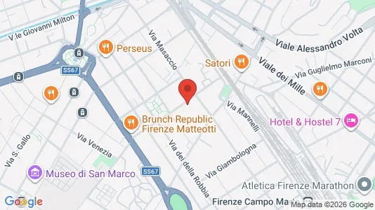 Apartments for rent i Florence - kort over placeringen