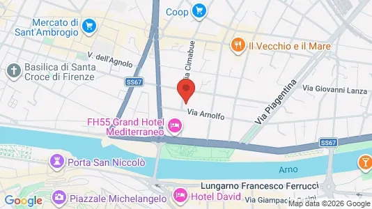 Apartments for rent i Florence - kort over placeringen