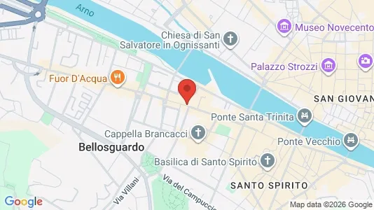 Apartments for rent i Florence - kort over placeringen