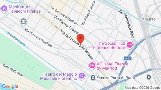 Apartments for rent i Florence - kort over placeringen