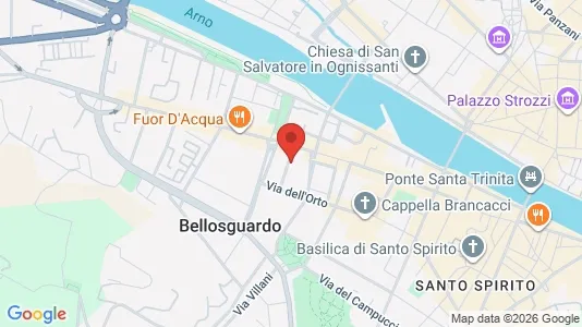 Apartments for rent i Florence - kort over placeringen