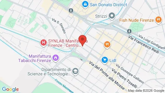 Apartments for rent i Florence - kort over placeringen