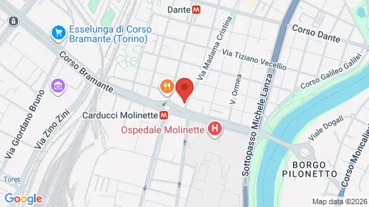 Rooms for rent i Turin - kort over placeringen