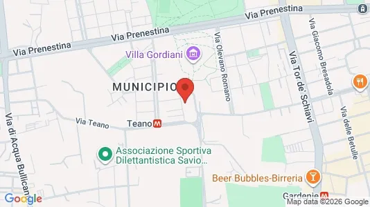 Apartments for rent i Roma Municipio V – Prenestino/Centocelle - kort over placeringen