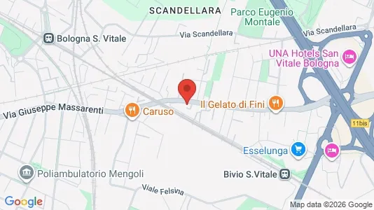 Apartments for rent i Bologna - kort over placeringen
