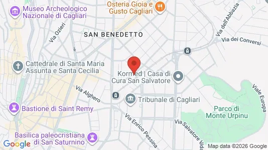 Rooms for rent i Cagliari - kort over placeringen
