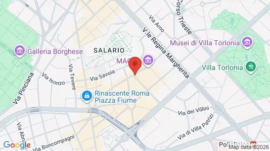 Apartments for rent i Roma Municipio II – Parioli/Nomentano - kort over placeringen