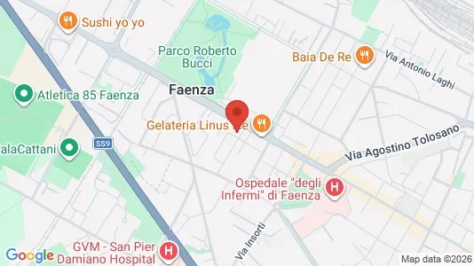 Rooms for rent i Faenza - kort over placeringen