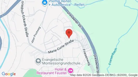Apartments for rent i Vogtlandkreis - kort over placeringen