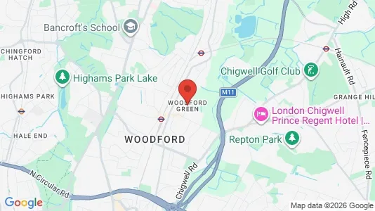 Apartments for rent i Woodford Green - Essex - kort over placeringen