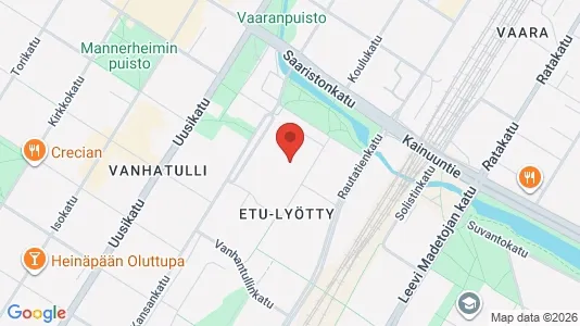 Apartments for rent i Oulu - kort over placeringen