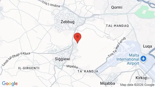 Apartments for rent i Il-Siġġiewi - kort over placeringen