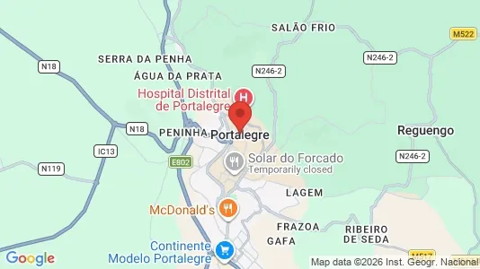 Apartments for rent i Portalegre - kort over placeringen